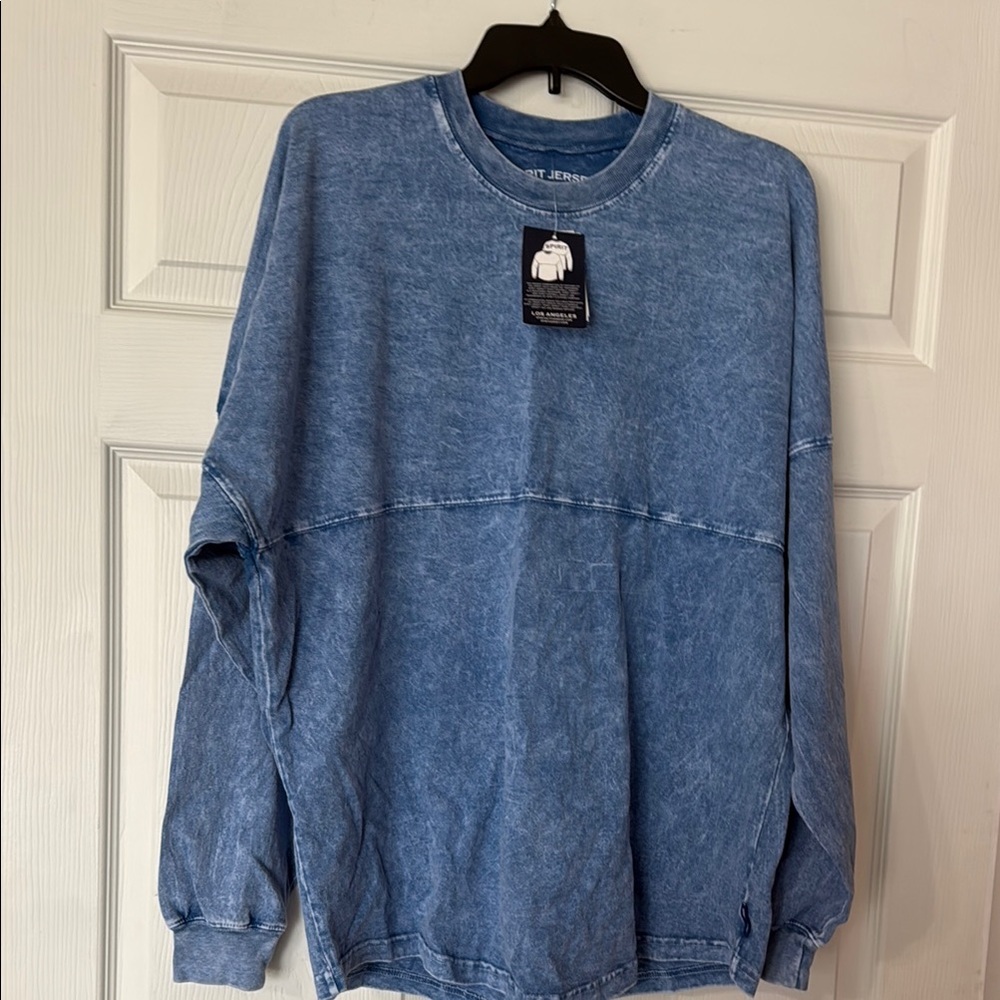 Men's Blue Lightweight Sweatshirt - oversized